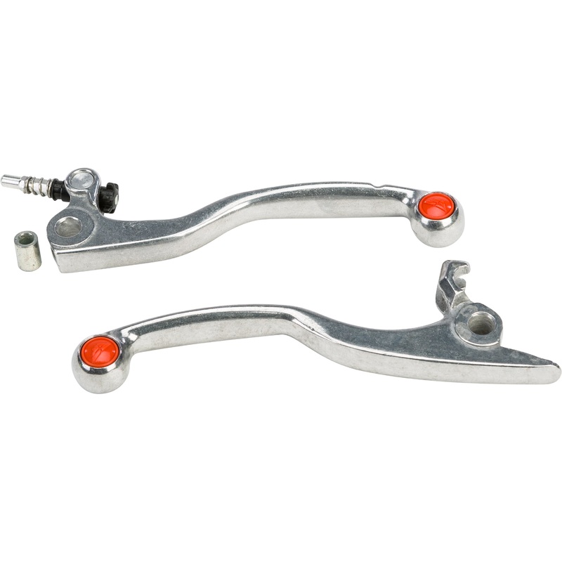 FLY RACING PRO SHORTY LEVER SET POLISHED 163-003