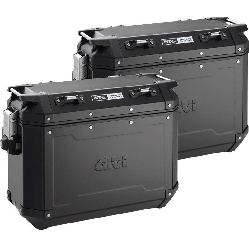 GIVI OBKN37B OUTBACK 37 LITER SIDE CASES BLACK L&R OBKN37BPACK2A