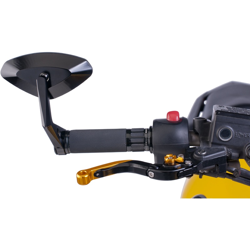 PUIG MIRROR HI-TECH BAR-END L/R (BLACK) 6994N