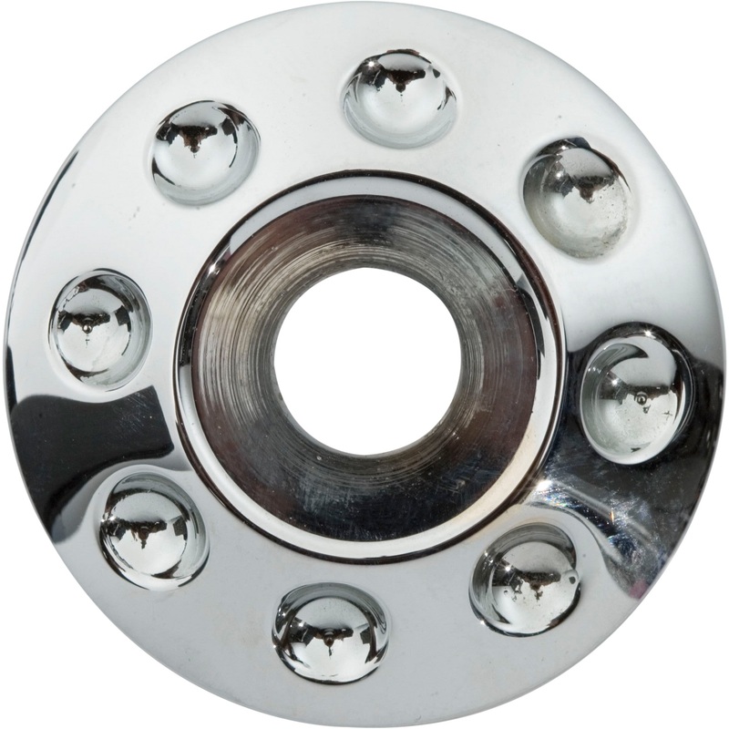 BAGGERNATION AXLE W/DOMINO CAPS CHROME 00-07 FLT YAXLE-07-DM-C