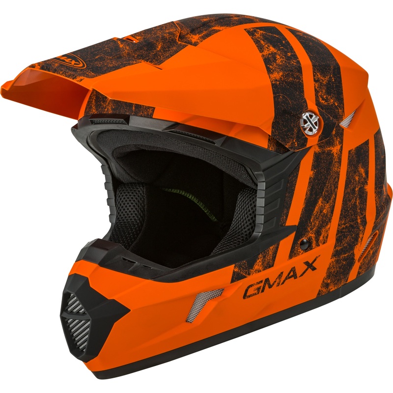 GMAX MX-46 OFF-ROAD DOMINANT HELMET MATTE ORANGE/BLACK XS G3464133