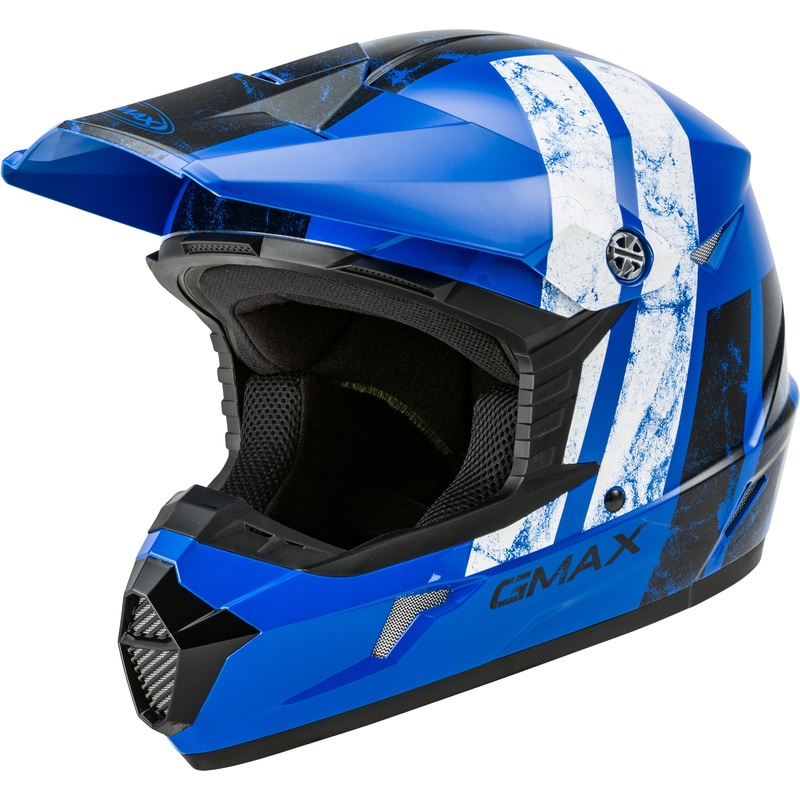GMAX YOUTH MX-46Y OFF-ROAD DOMINANT HELMET BLUE/BLACK/WHITE YL G3464042