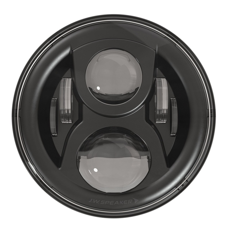 JW SPEAKER 8700 EV2-S HEADLAMP 7" BLK BEZEL W/MOUNT RING 554981