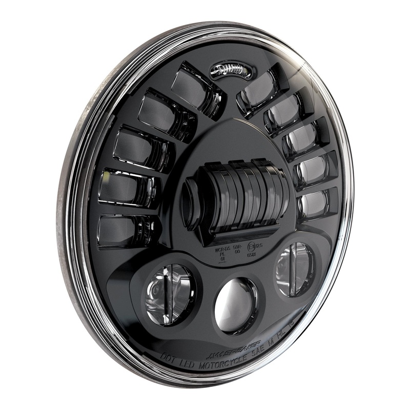 JW SPEAKER 8790A2 ADAPTIVE HEADLT 7" BLK BEZEL 555011