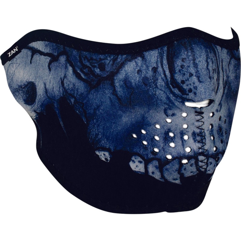 ZAN 1/2 FACE MASK MIDNIGHT SKULL WNFM417H