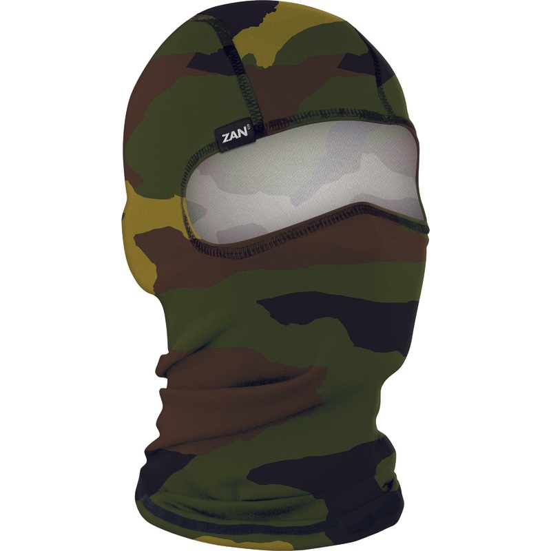 ZAN BALACLAVA POLYESTER WOODLAND CAMO WBP118