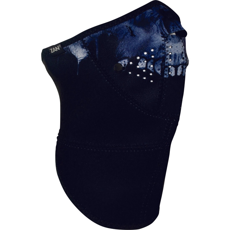 ZAN NEO-X HALF MASK W/ BAMBOO FILTER MIDNIGHT SKULL WNX417H3