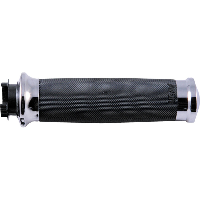 AVON SUPERBIKE CUSTOM CONTOUR GRIPS CHROME SB-CC-85-CH