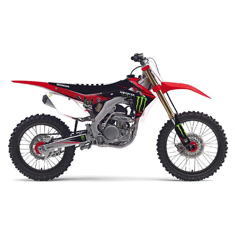 D'COR COMPLETE KIT MONSTER ENERGY WHITE 20-10-126