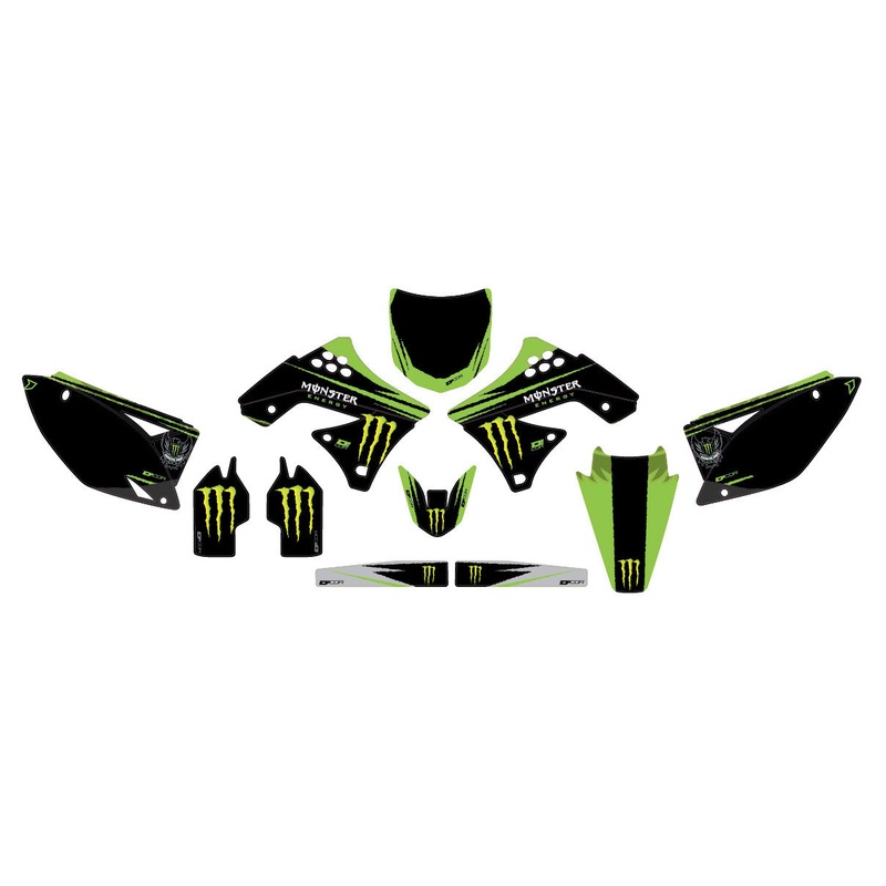 D'COR MONSTER ENERGY KXF 250 '09-12 COMPLETE GRAPHIC KIT 20-20-227
