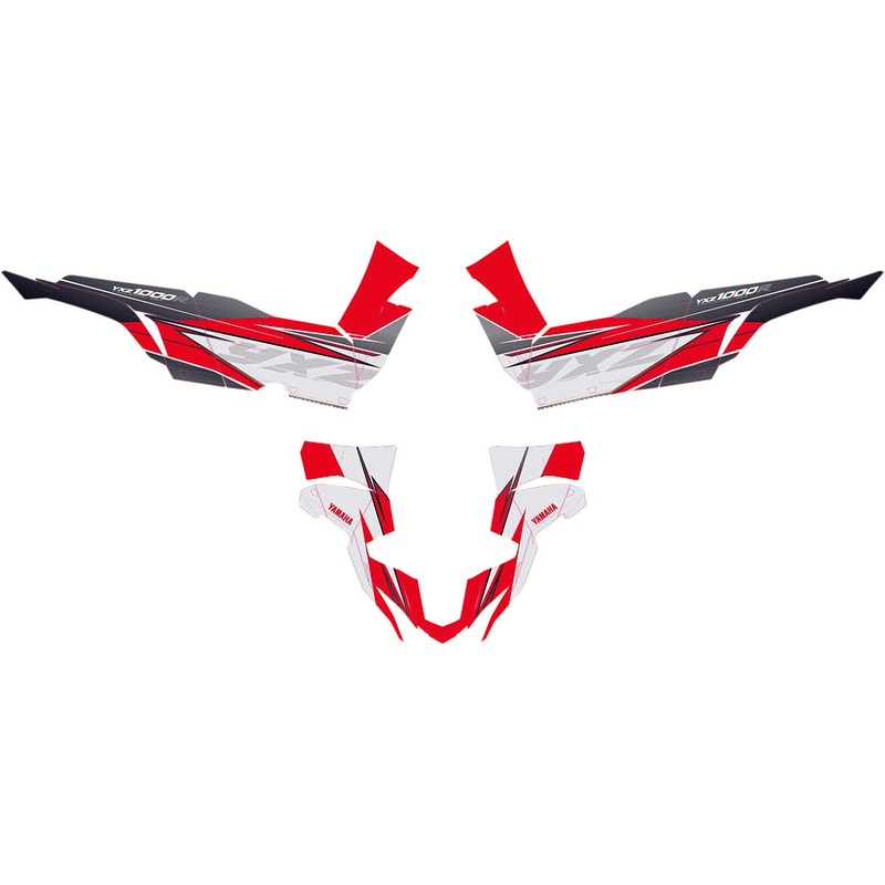D'COR YAMAHA YXZ COMPLETE GRAPHIC KIT GREY/RED 20-50-468