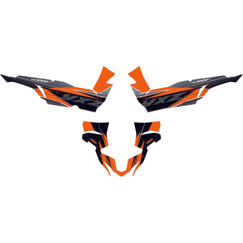 D'COR YAMAHA YXZ COMPLETE GRAPHIC KIT ORANGE/BLACK 20-50-469