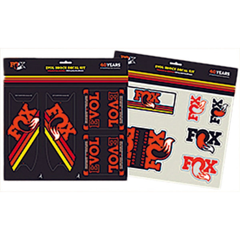 FOX FLOAT EVOL HERITAGE DECAL KIT (ORANGE) 803-00-916