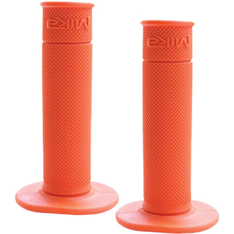 MIKA METALS 50/50 WAFFLE GRIPS (ORANGE) GRIPS-ORANGE