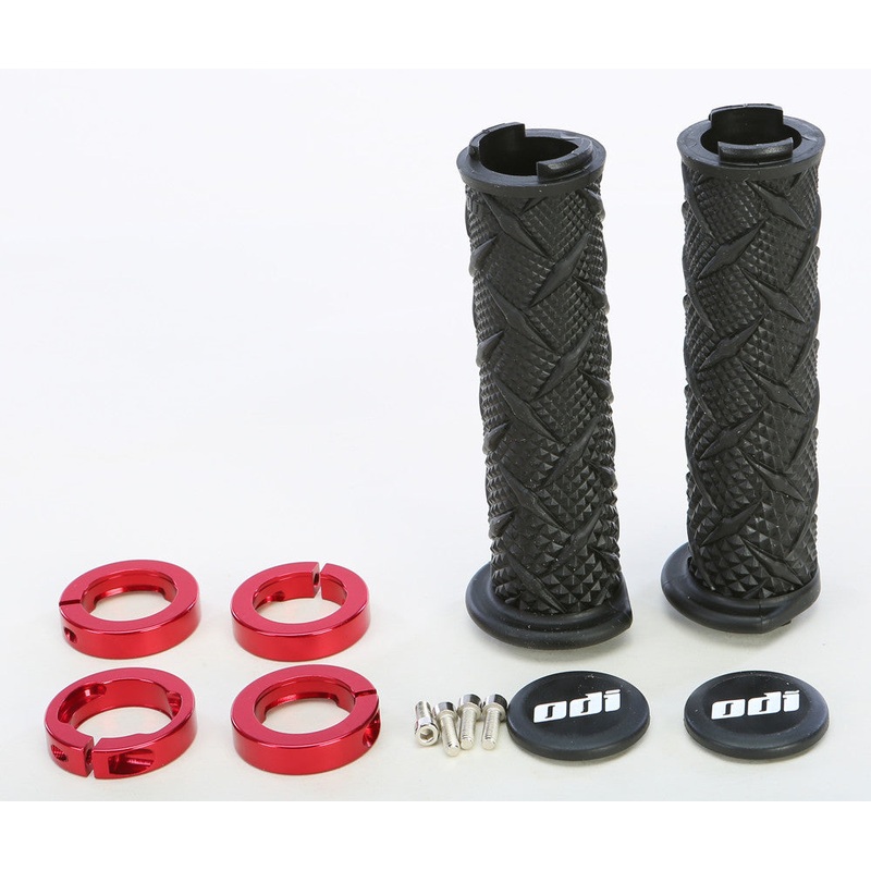 ODI ATV X-TREME LOCKON GRIP BLACK/RED J30XTB-R