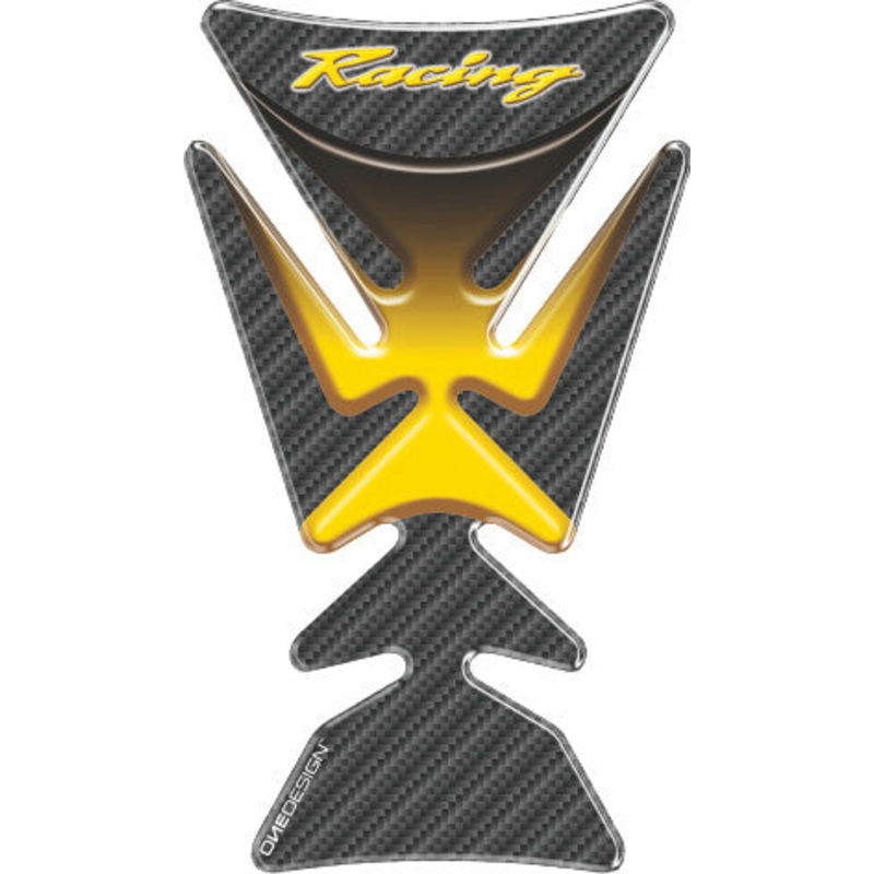 ONE EMBLEMS TANKPAD RACING YELLOW CERMEDYP
