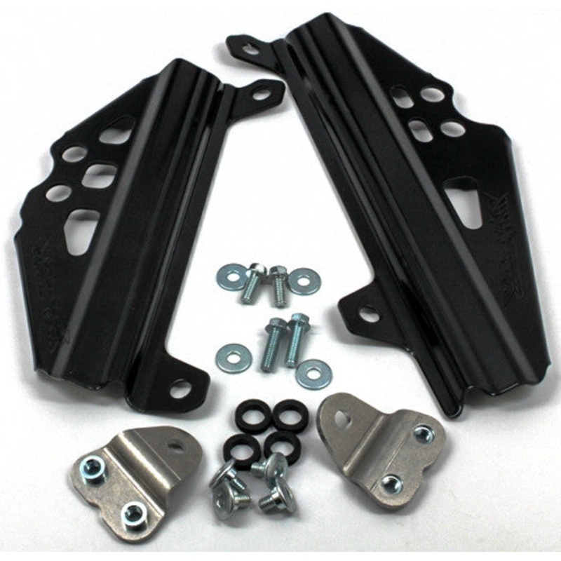 WORKS RADIATOR BRACES-BLACK RMZ450 18-B496