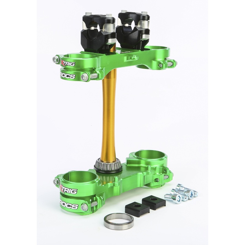 XTRIG ROCS CLAMP SET 23MM KAW GREEN 501330401201