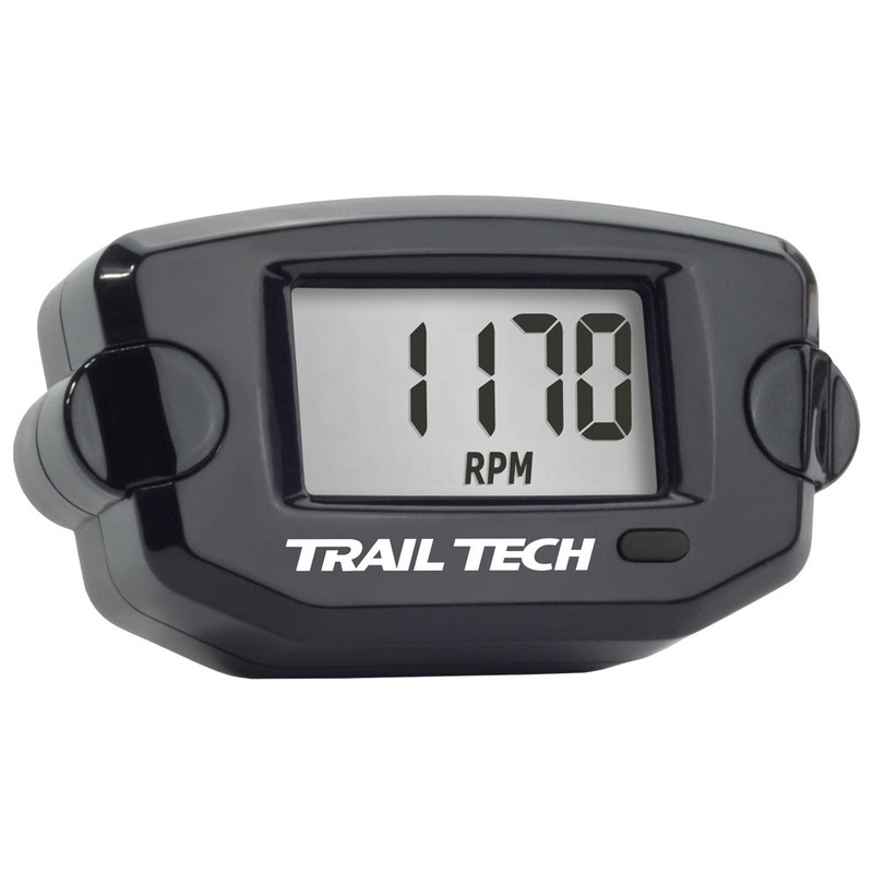 TRAIL TECH TTO TACH HOUR METER BLACK 742-A00