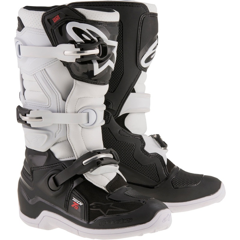 ALPINESTARS TECH 7S BOOTS BLACK/WHITE SZ 04 2015017-12-4