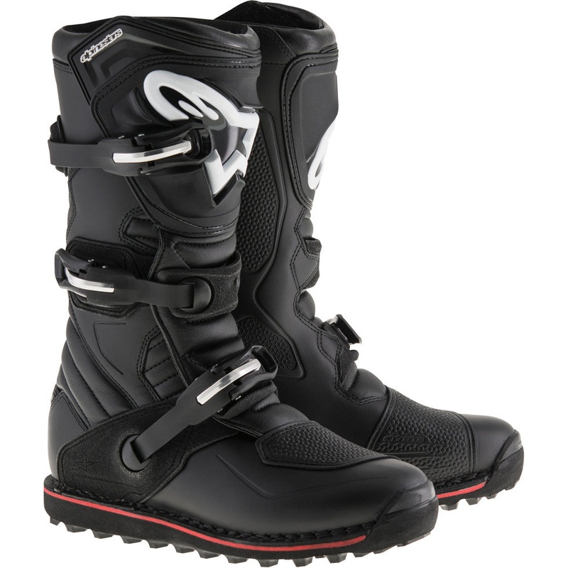 ALPINESTARS TECH-T BOOTS BLACK/RED SZ 08 2004017-13-8