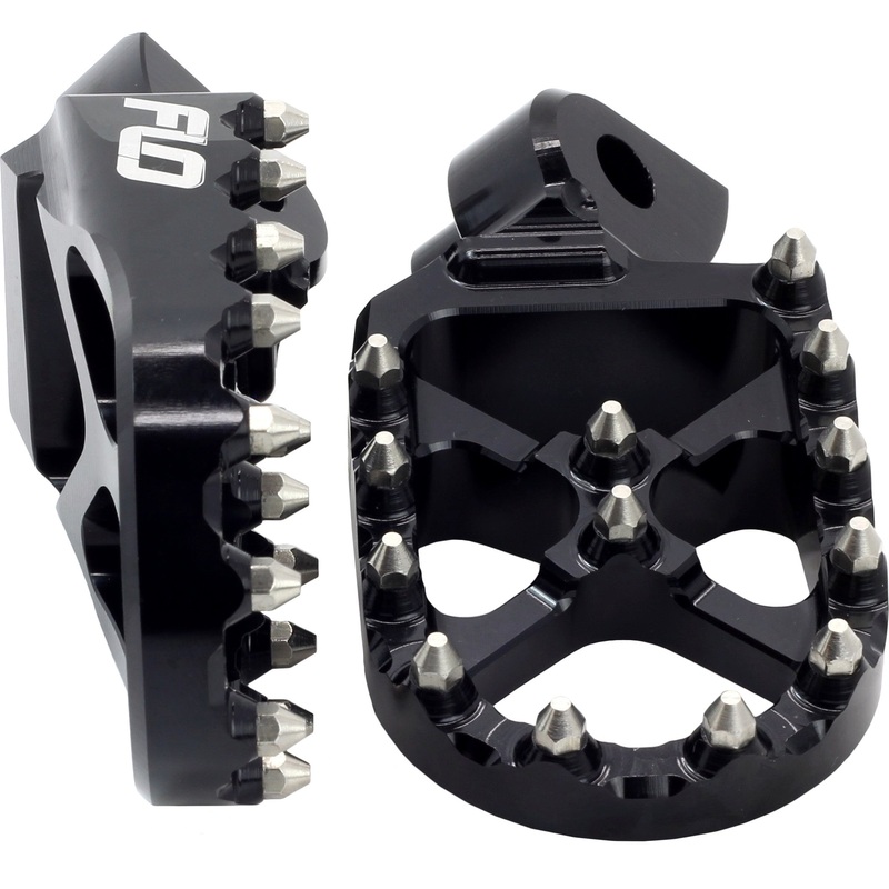 FLO MOTORSPORTS PRO SERIES FOOT PEGS BLACK SUZ FPEG-796BLK