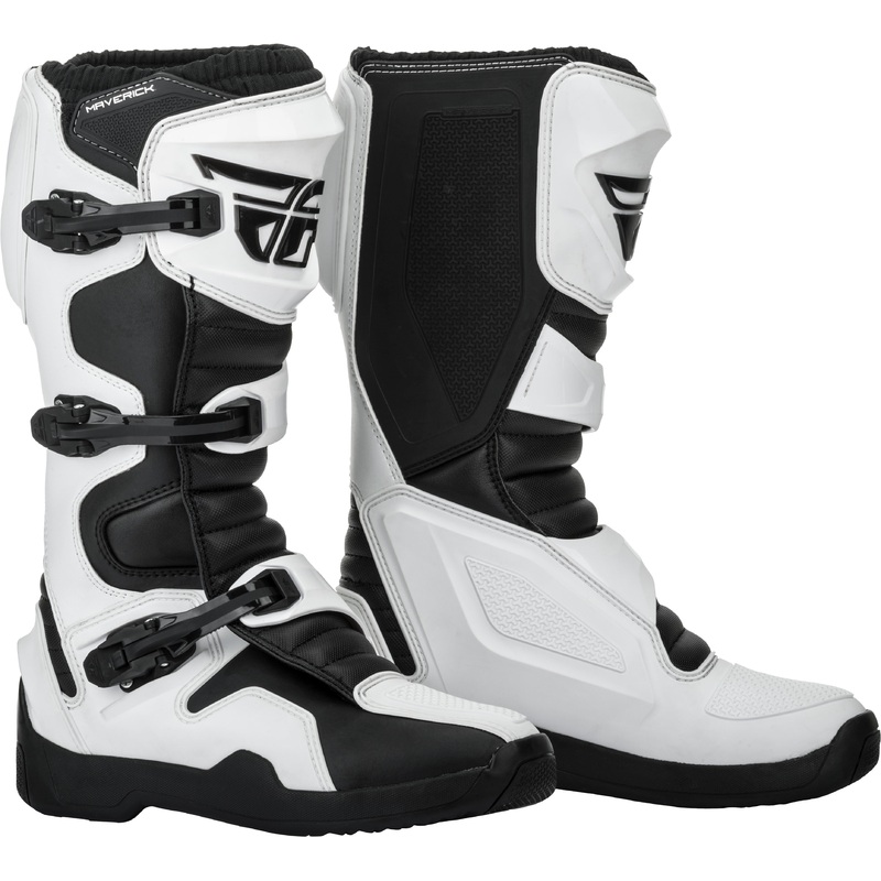 FLY RACING MAVERIK BOOTS WHITE/BLACK SZ 07 364-67507