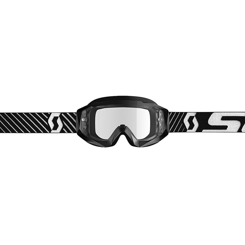 SCOTT HUSTLE GOGGLE X BLACK/WHITE W/CLEAR WORKS 268183-1007113