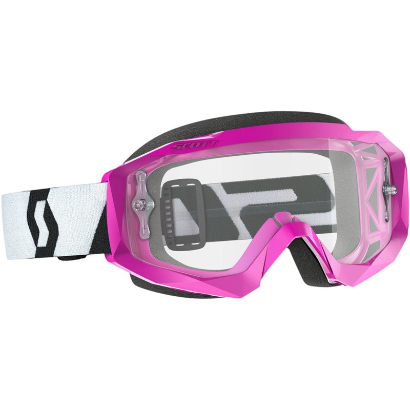 SCOTT HUSTLE GOGGLE X PINK/BLACK W/CLEAR WORKS 268183-1665113