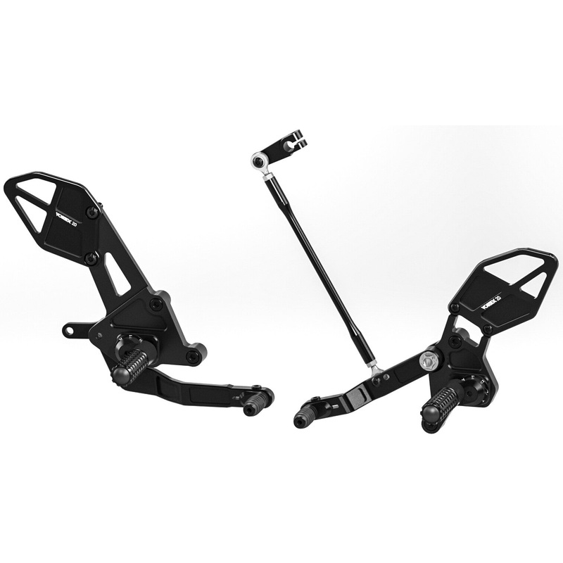 VORTEX REAR SETS BLACK RS651K