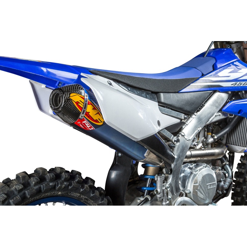 FMF FACTORY 4.1 RCT SLIP MFLR ANO TI W/CARB CAP YZ450F 44445