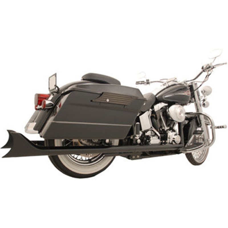 FREEDOM SHARKTAIL DUAL SYSTEM EXHAUST BLACK 2.5"X32" SOFTAIL HD00322