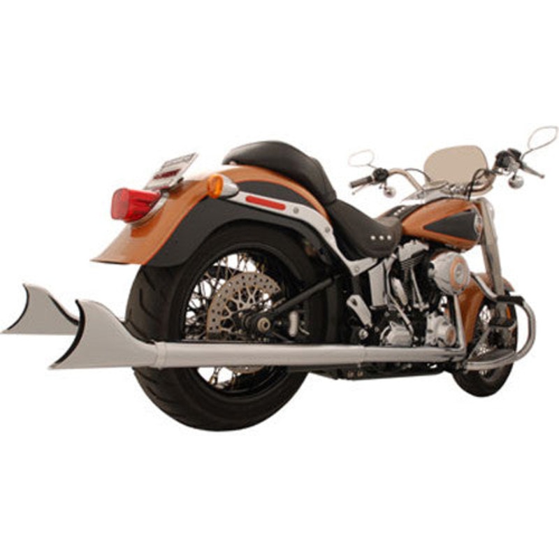 FREEDOM SHARKTAIL DUALS CHROME 2.5"X39" SOFTAIL HD00450