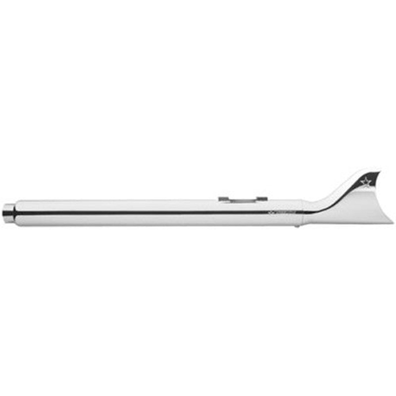 FREEDOM SHARKTAIL SLIP-ON CHROME 2-1/8"X36" FLT HD00092