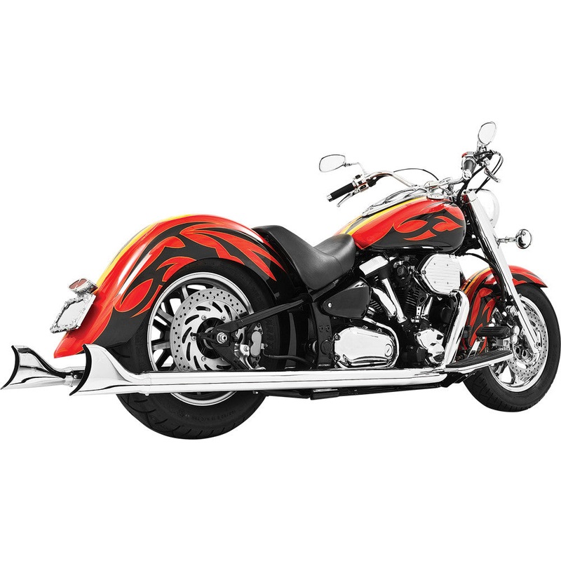 FREEDOM SHARKTAIL XL DUAL EXHAUST CHROME MY00076