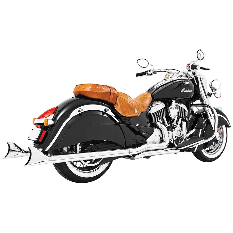 FREEDOM TRUE DUAL HEADERS CHROME W/SHARKTAILS 2.5" INDIAN IN00047