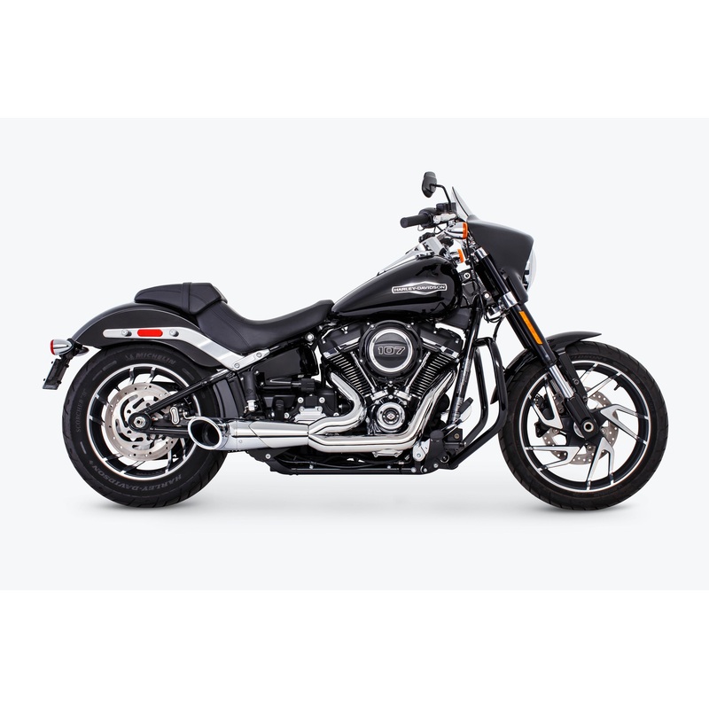 FREEDOM TURNOUT 2-1 CHROME W/CHROME TIP M8 SOFTAIL HD00808
