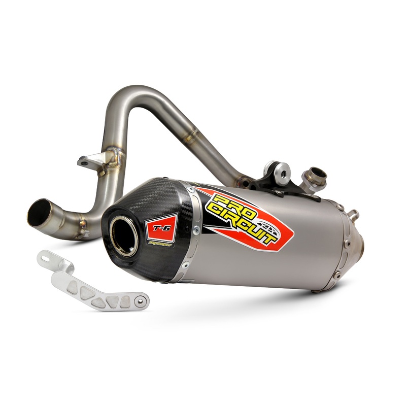 PRO CIRCUIT T-6 S/S EXHAUST SYSTEM W/CARBON CAP 0121712G
