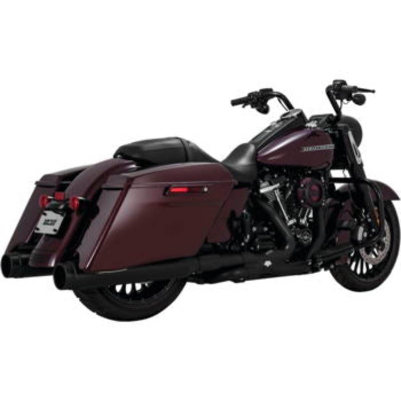 Vance & Hines Torquer 450 Slip-Ons Black, 4.5" Harley FLH FLT VH0336
