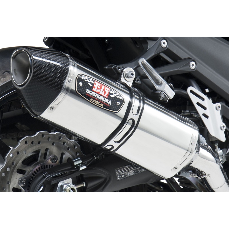 YOSHIMURA EXHAUST RACE R-77 SLIP-ON SS-SS-CF DUAL 1414020520