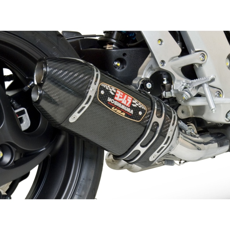 YOSHIMURA EXHAUST RACE R-77D 3QTR SLIP-ON SS-CF-CF 1210043220