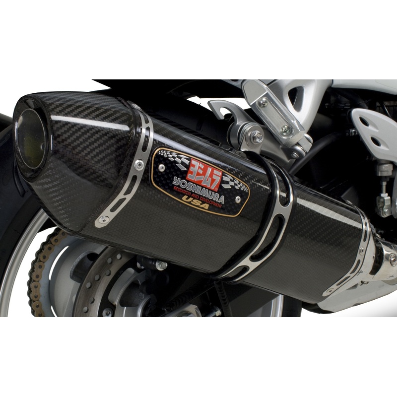 YOSHIMURA EXHAUST STREET R-77 SLIP-ON SS-CF-CF DUAL 1121202