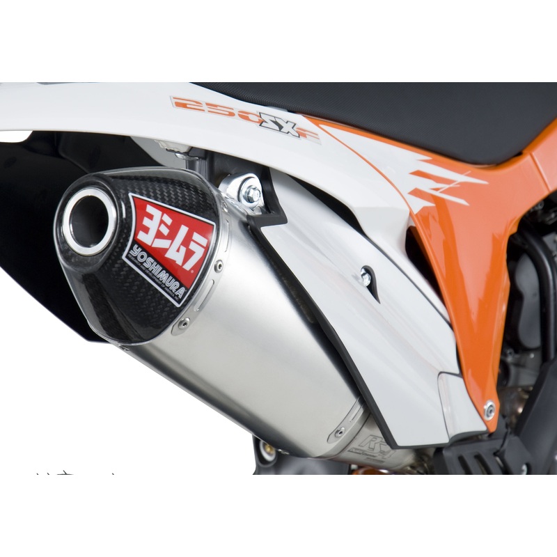 YOSHIMURA RS-4 HEADER/CANISTER/END CAP EXHAUST SLIP-ON SS-AL-CF 263502D321