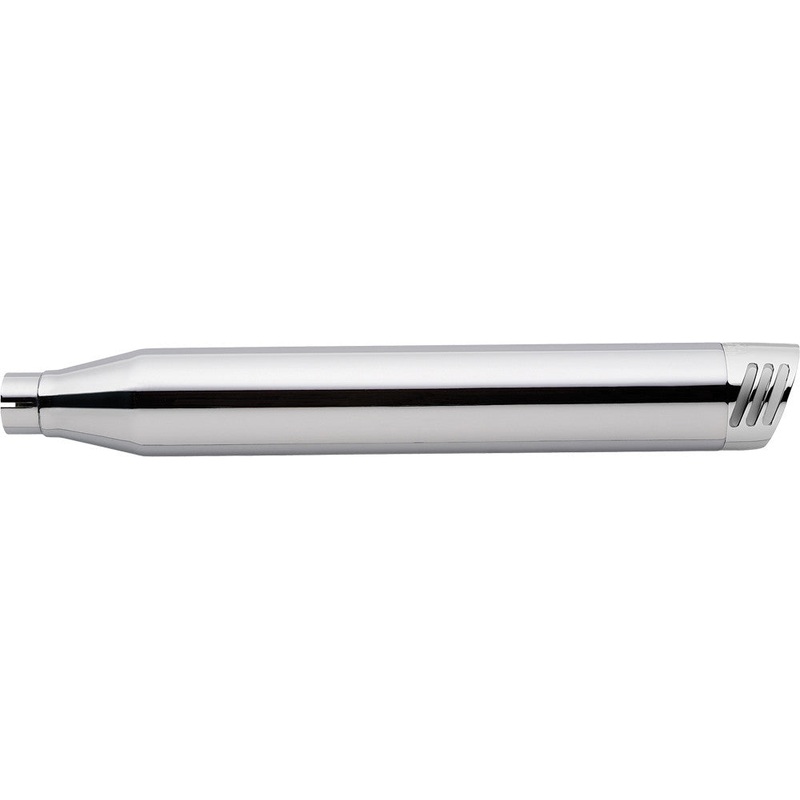 FREEDOM 3 1/4" RACING SLIP-ONS CHROME W/BLACK TIP SPORTSTER HD00321