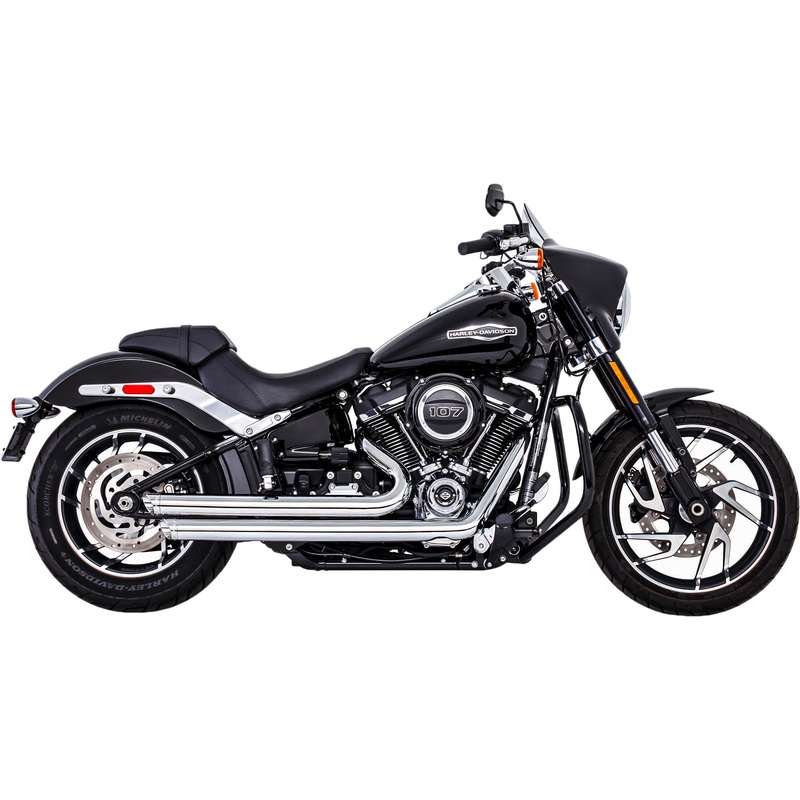 FREEDOM INDEPENDENCE SLASH CHROME W/CHROME TIP M8 SOFTAIL HD00741