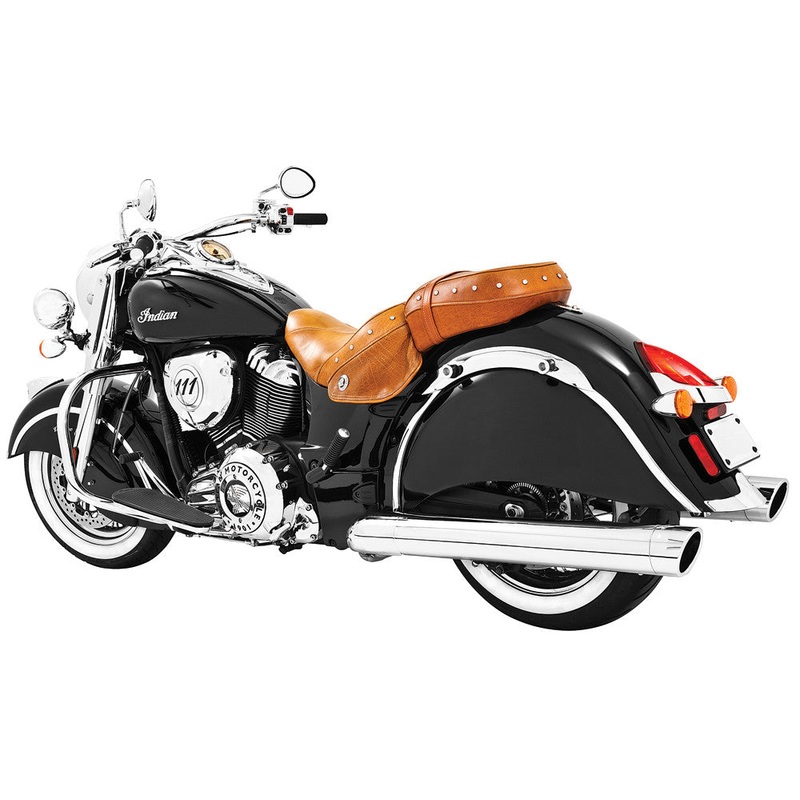FREEDOM LIBERTY SLIP-ONS 4" CHROME W/CHROME TIP INDIAN IN00041