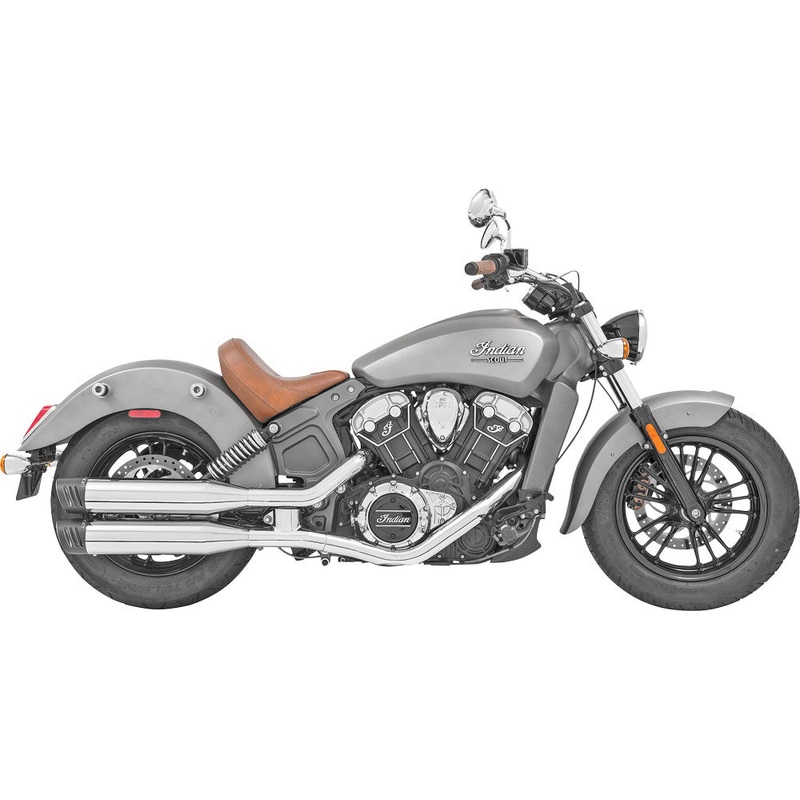 FREEDOM RACING SLIP-ONS 4" CHROME W/BLACK TIP SCOUT IN00066