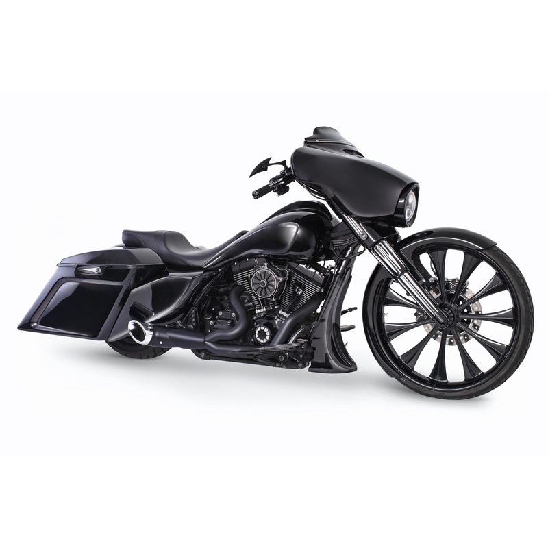 FREEDOM TURNOUT 2-1 BLACK W/CHROME TIP FLT HD00840