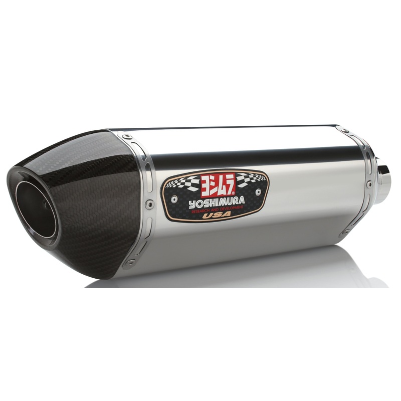 YOSHIMURA EXHAUST STREET R-77 SLIP-ON SS-SS-CF DUAL 1121205