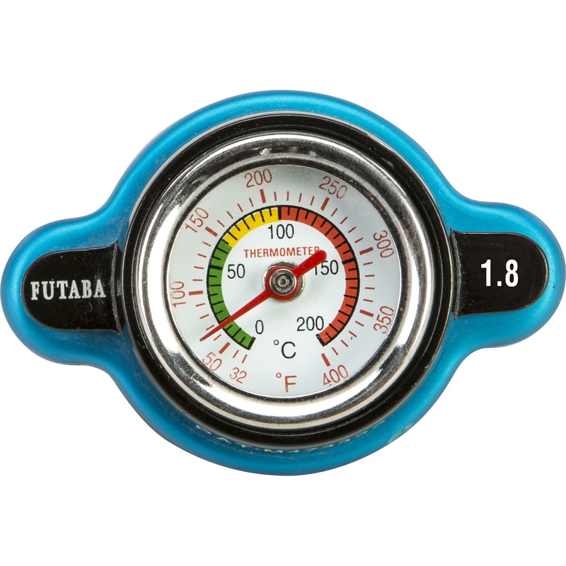 FIRE POWER RADIATOR CAP W/ TEMPERATURE GAUGE - JAPANESE MODELS 12314514